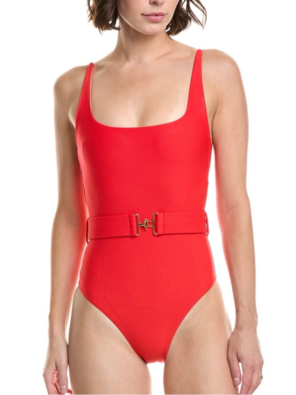 PQ Swim Lucia Belted Scoop One-Piece Swimsuit